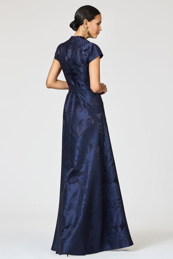 Sachin & Babi MARA GOWN - DEEP OCEAN