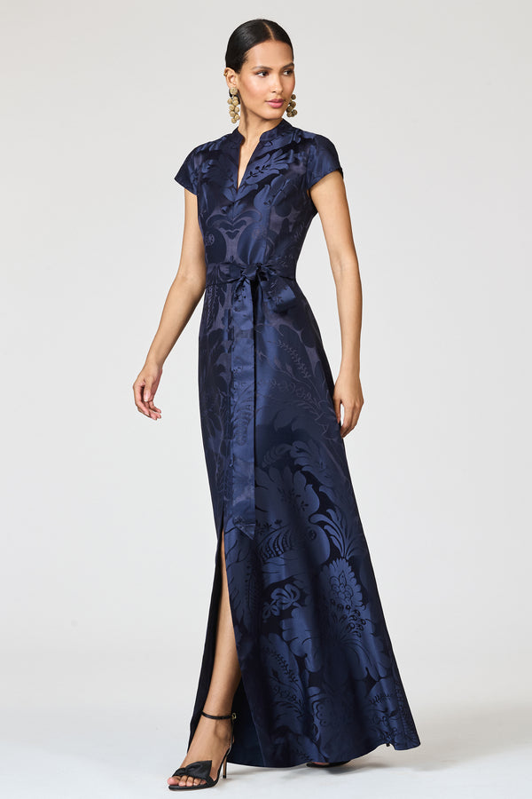 Sachin & Babi MARA GOWN - DEEP OCEAN