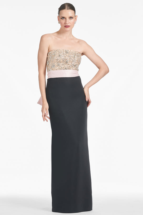 Sachin & Babi Marilyn Gown - Blush/Black
