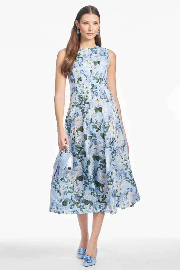 sachin & babi MARIPOSA DRESS - DELFT PETALS