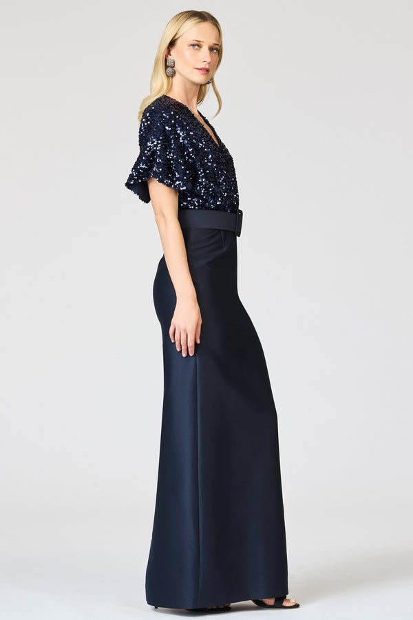 Sachin & Babi MARLENE GOWN - MIDNIGHT