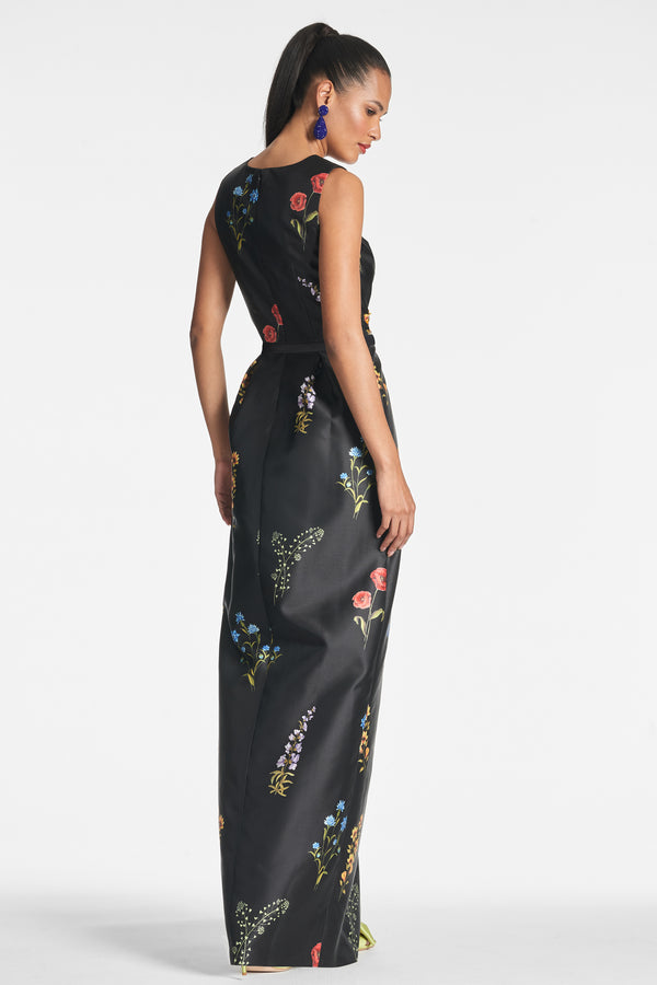 Sachin & Babi Marsden Gown - Noir Bouquet