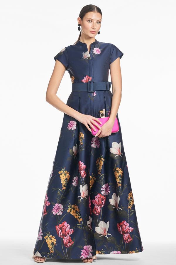 Sachin & Babi MARTA GOWN - DARK MIDNIGHT GARDEN