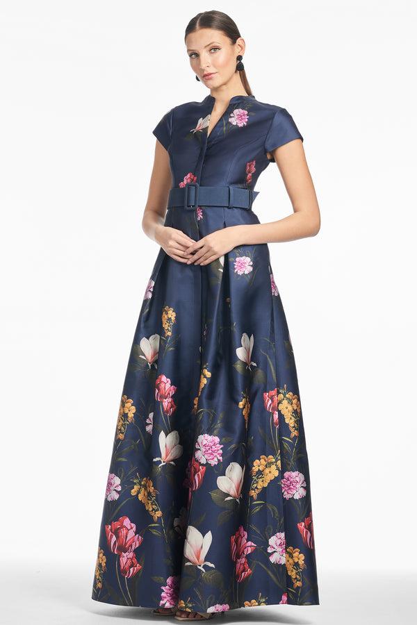 Sachin & Babi MARTA GOWN - DARK MIDNIGHT GARDEN