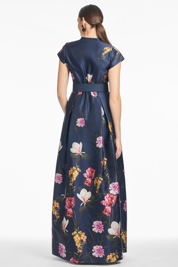 Sachin & Babi MARTA GOWN - DARK MIDNIGHT GARDEN