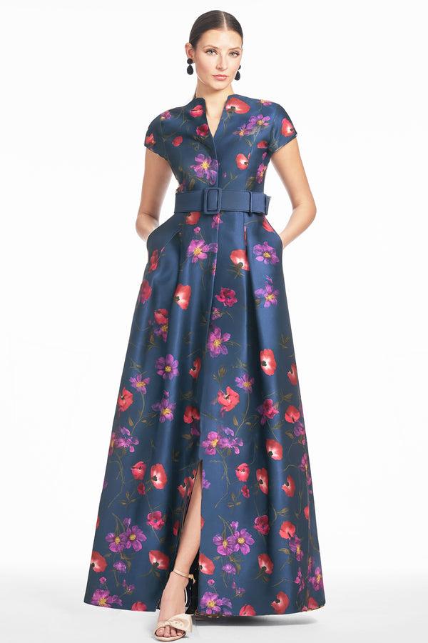 sachin & babi MARTA GOWN - MIDNIGHT JARDIN