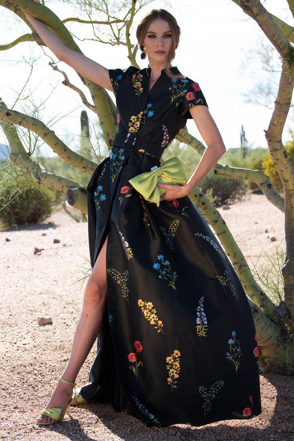 sachin & babi Marta Gown - Noir Bouquet