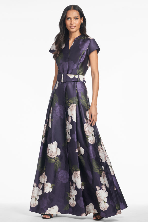 Sachin & Babi Marta Gown - Twilight Blooms
