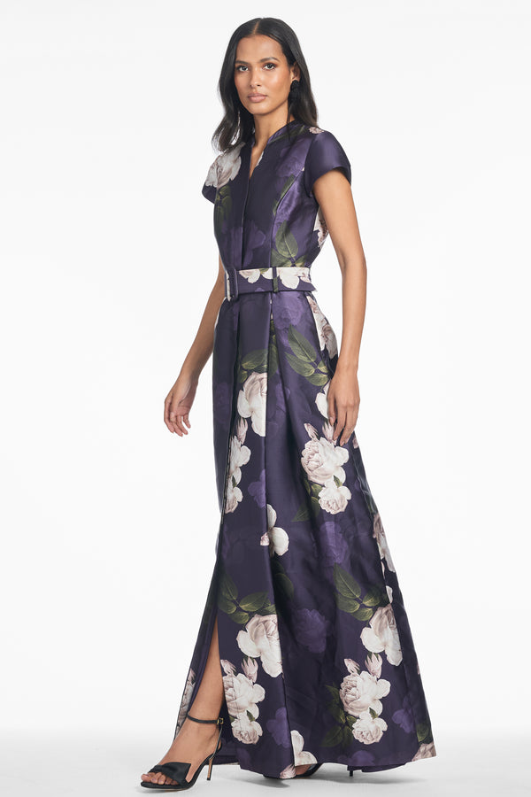 Sachin & Babi Marta Gown - Twilight Blooms