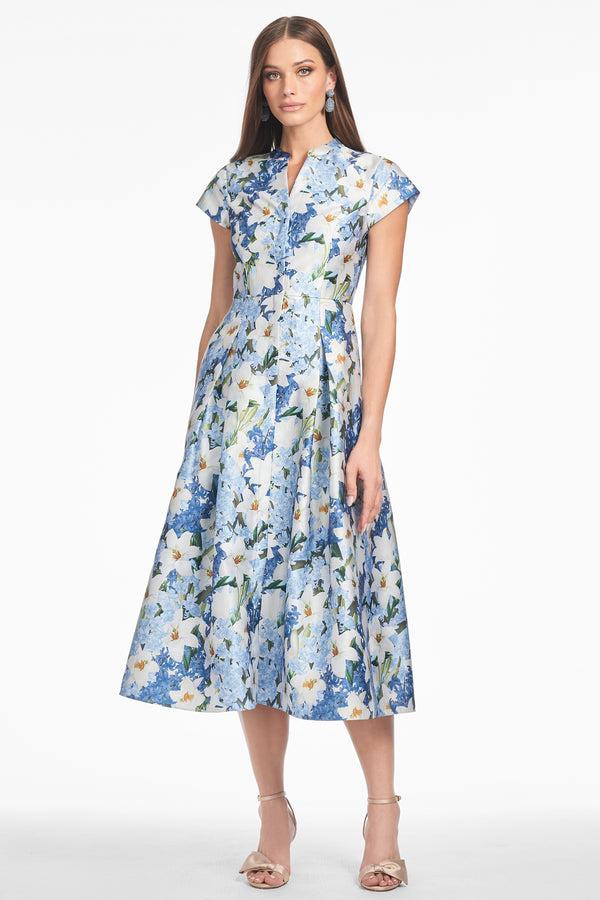 Sachin & Babi MARTINE DRESS - SKY BLUE STAR LILLIES