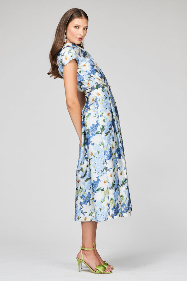 sachin & babi MARTINE DRESS - SKY BLUE STAR LILLIES