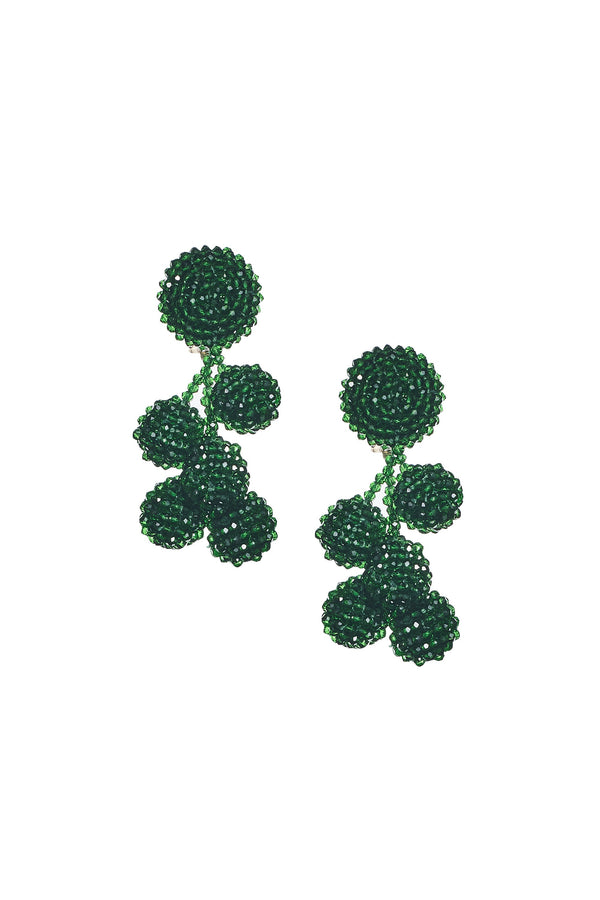 Sachin & Babi MINI COCONUTS EARRINGS - EMERALD