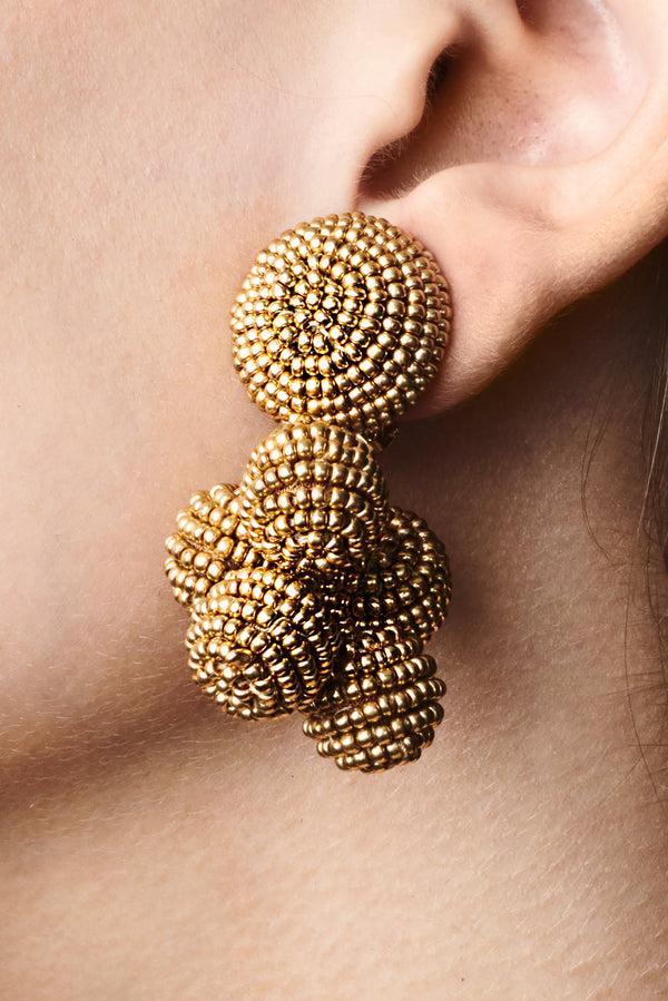 sachin & babi MINI COCONUTS EARRINGS - GOLD