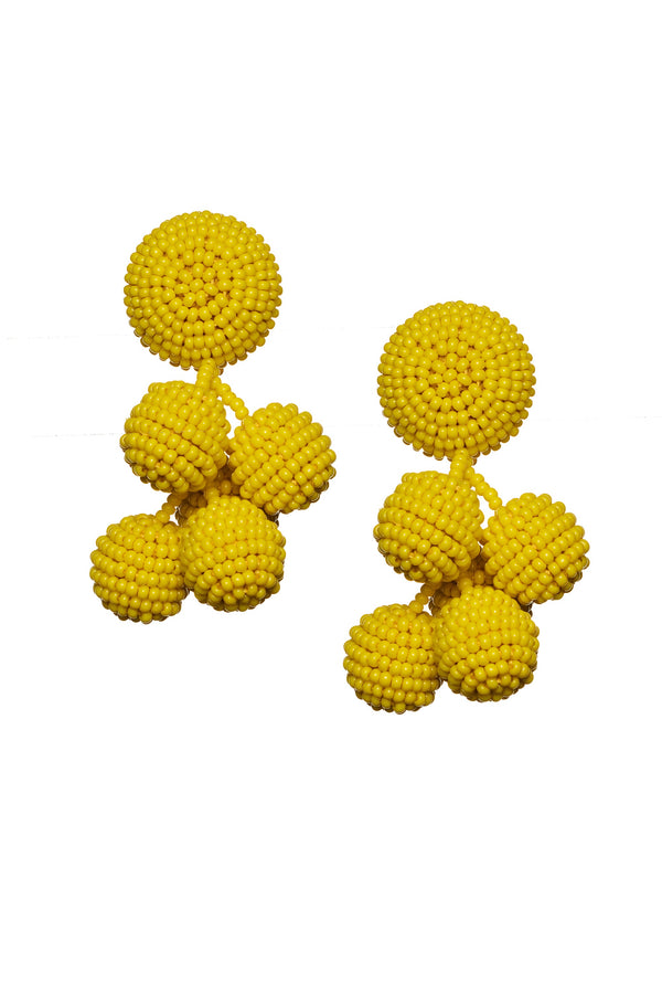 Sachin & Babi MINI COCONUTS EARRINGS - GOLDEN ROD