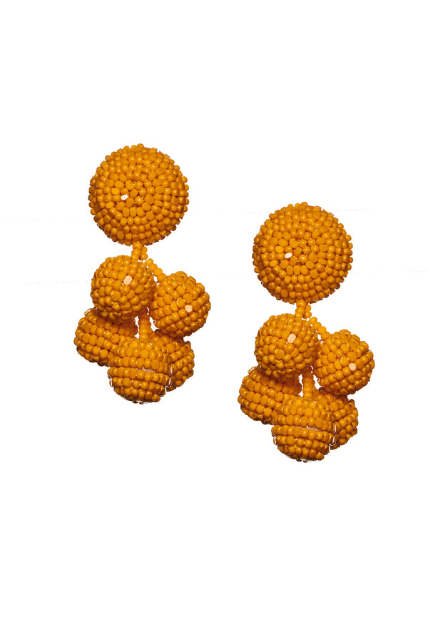 Sachin & Babi MINI COCONUTS EARRINGS - TANGERINE