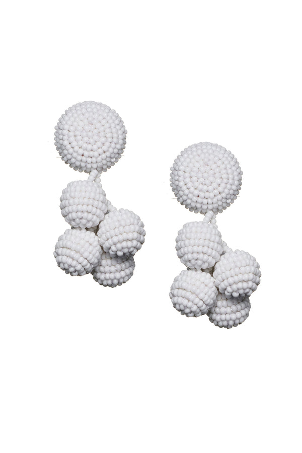 Sachin & Babi MINI COCONUTS EARRINGS - WHITE