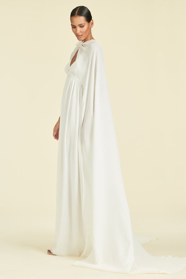 Sachin & Babi Monica Cape - Off White