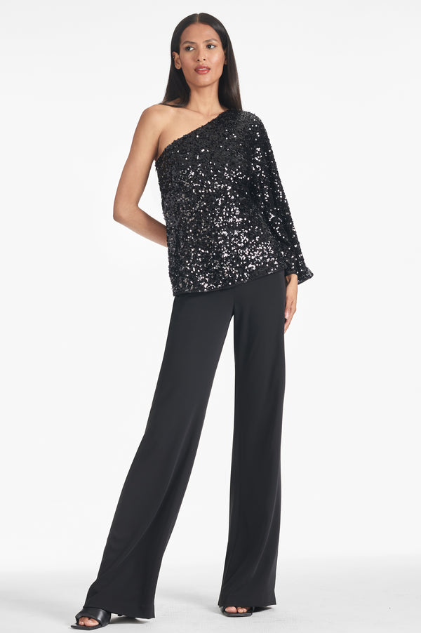 Sachin & Babi Morgan Top - Black Sequins - Final Sale
