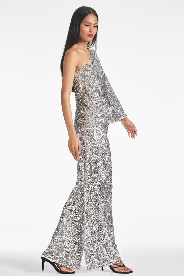 Sachin & Babi Morgan Top - Silver Sequins - Final Sale