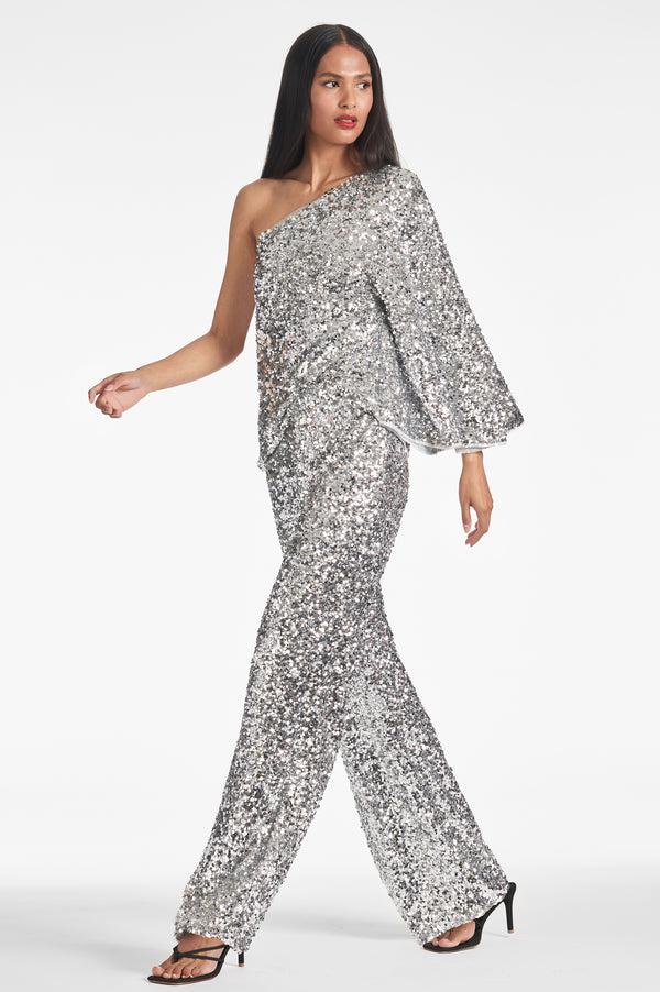 Sachin & Babi Morgan Top - Silver Sequins - Final Sale