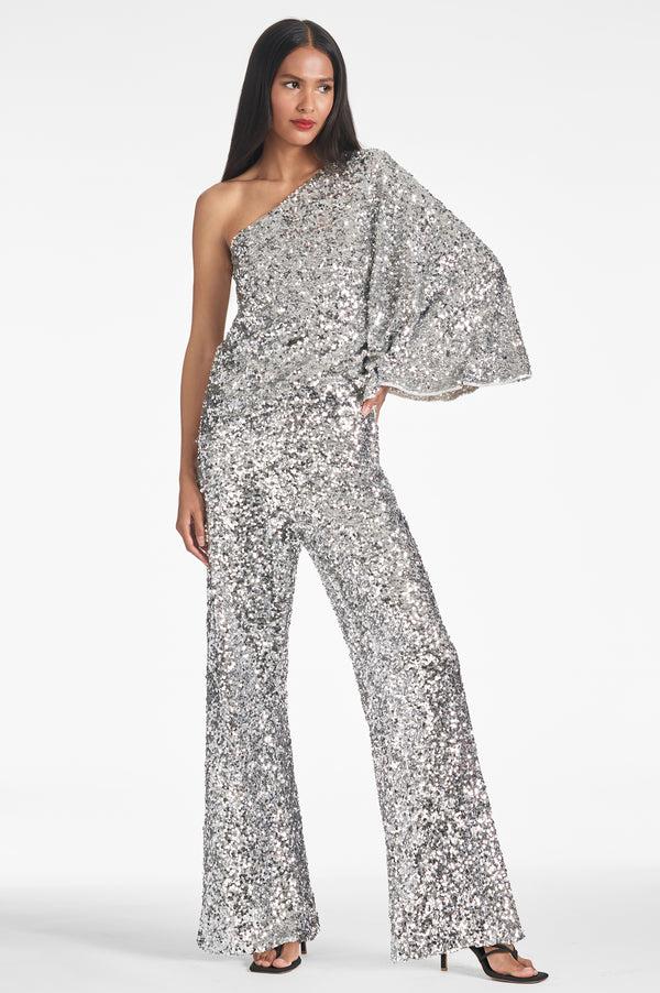sachin & babi Morgan Top - Silver Sequins - Final Sale