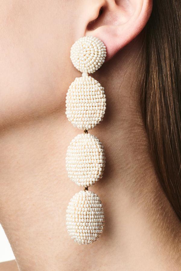 sachin & babi NATALIE EARRINGS - IVORY