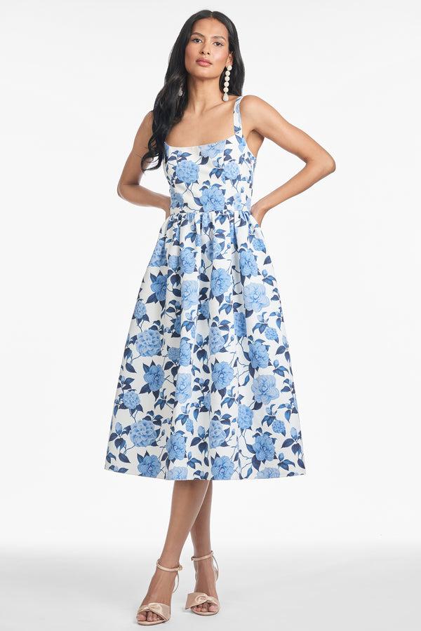 Sachin & Babi OLENA DRESS - DELFT BLUE BEGONIA