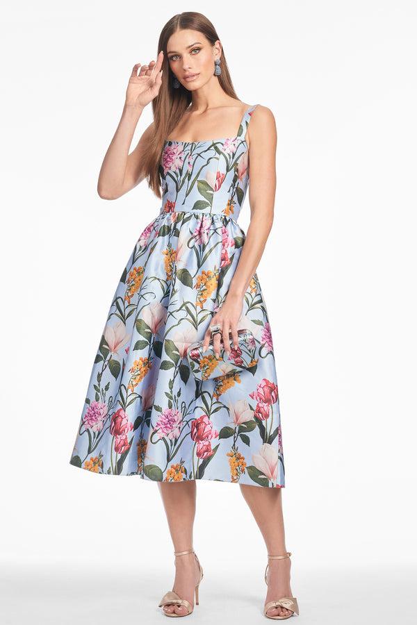 Sachin & Babi OLENA DRESS - GLACIAL BLUE BLOSSOMS