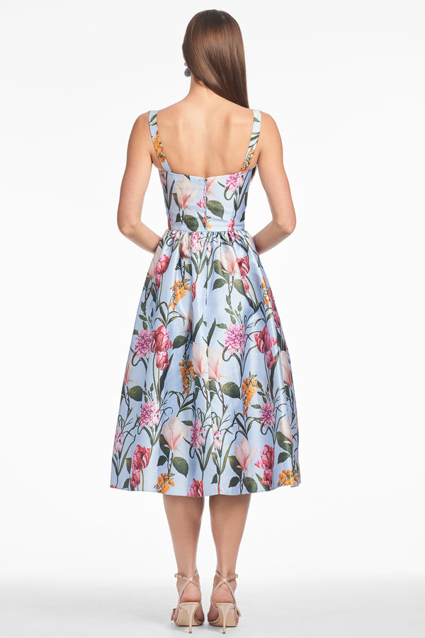 Sachin & Babi OLENA DRESS - GLACIAL BLUE BLOSSOMS