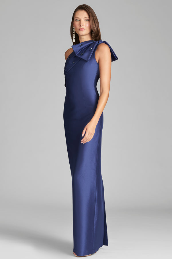 Sachin & Babi Olivia Gown - Washed Indigo - Final Sale