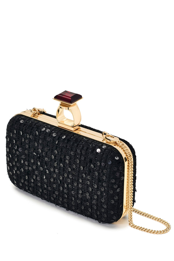 Sachin & Babi ON THE ROCKS CLUTCH - BLACK