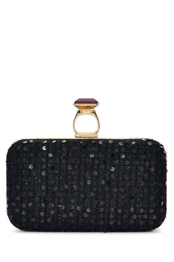 sachin & babi ON THE ROCKS CLUTCH - BLACK