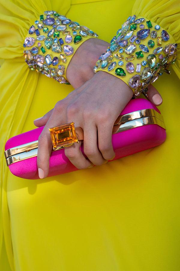 Sachin & Babi On The Rocks Clutch - Cerise