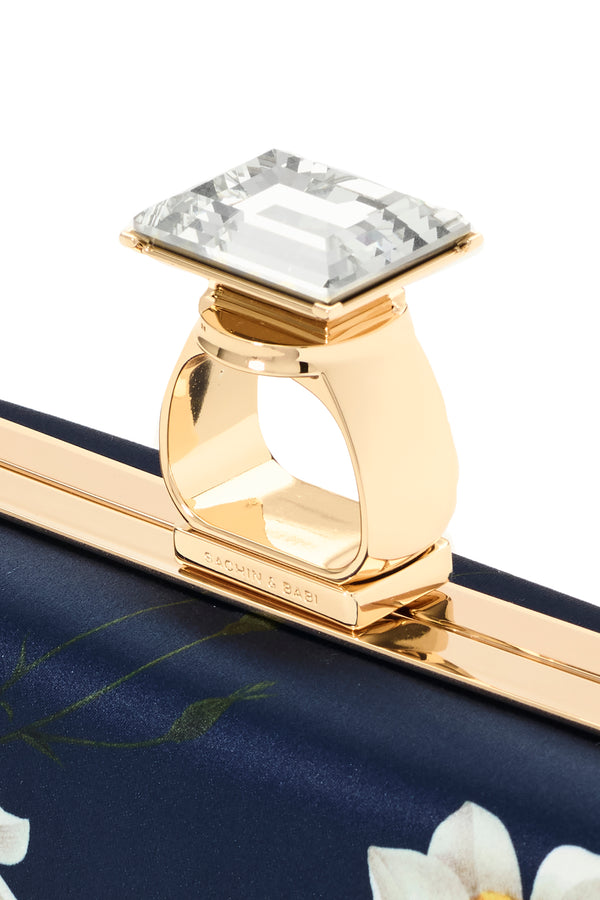 Sachin & Babi ON THE ROCKS CLUTCH - NAVY NARCISSUS