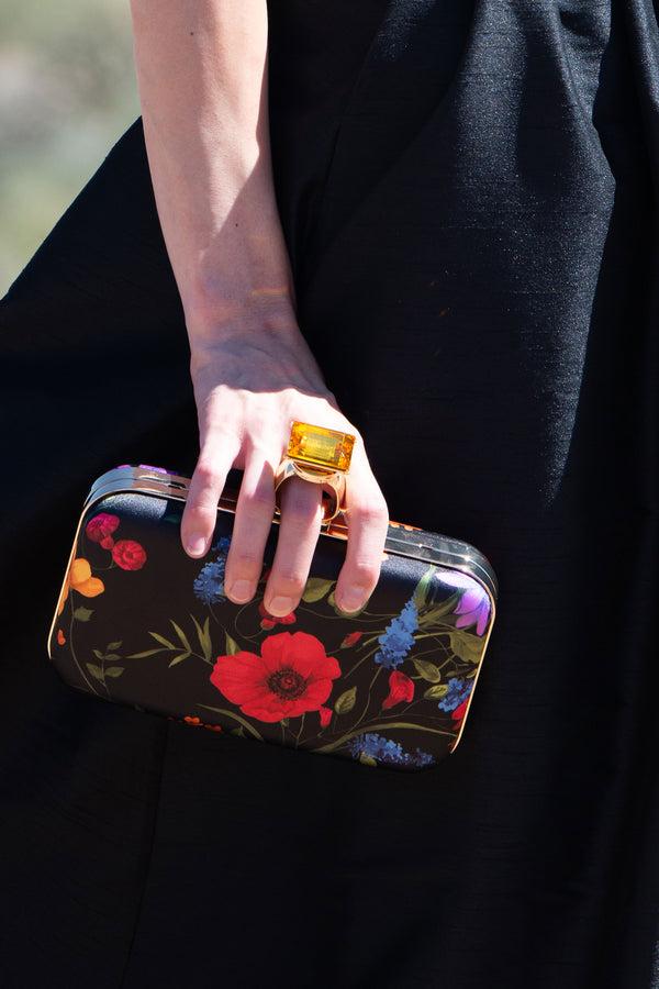 Sachin & Babi On The Rocks Clutch - Noir Wildflower