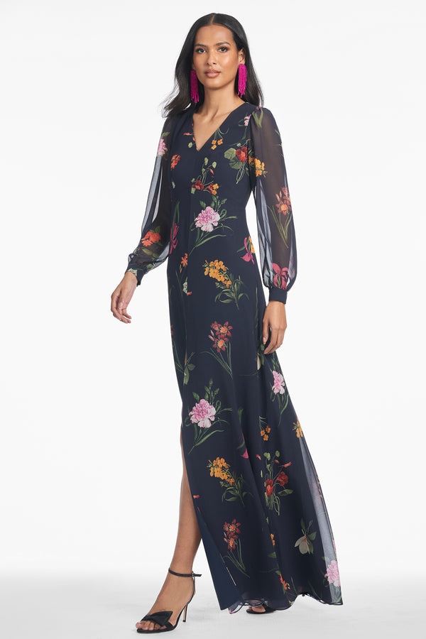 sachin & babi PENNY MAXI DRESS - DARK MIDNIGHT BOUQUET