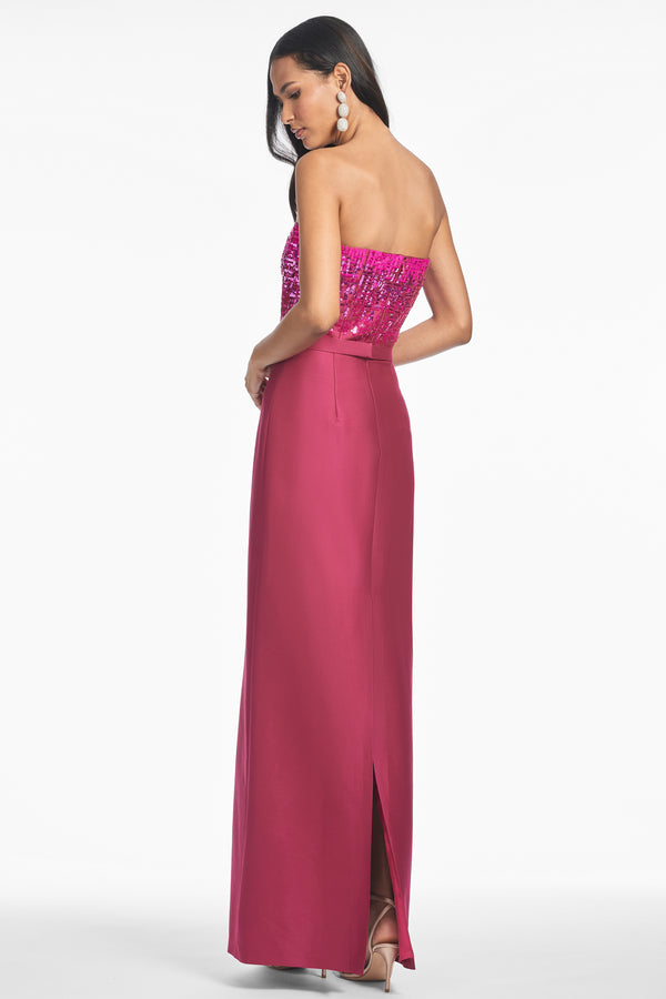 Sachin & Babi Phaedra Gown - Rhodolite