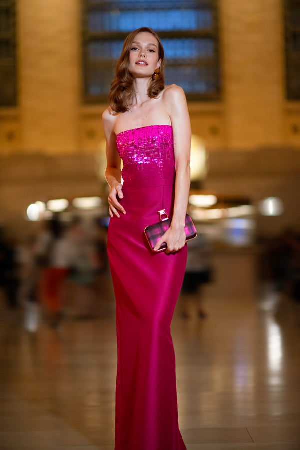 Sachin & Babi Phaedra Gown - Rhodolite