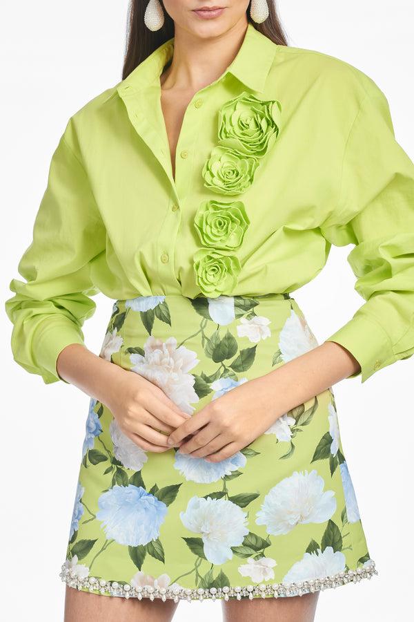 Sachin & Babi PIPER SKIRT - CITRINE PEONIES