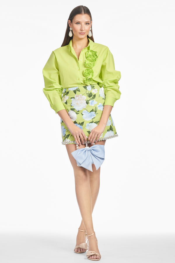 Sachin & Babi PIPER SKIRT - CITRINE PEONIES