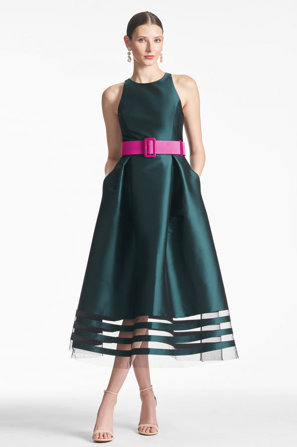 sachin & babi Rani Dress - Forest Green - Final Sale
