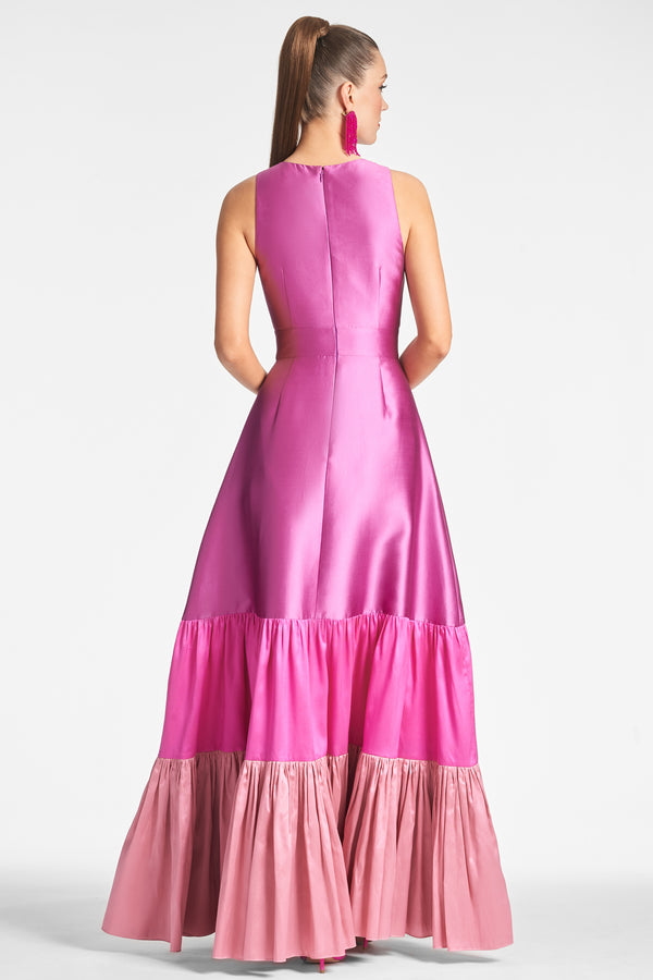 Sachin & Babi Rori Gown - Fuchsia/Multi