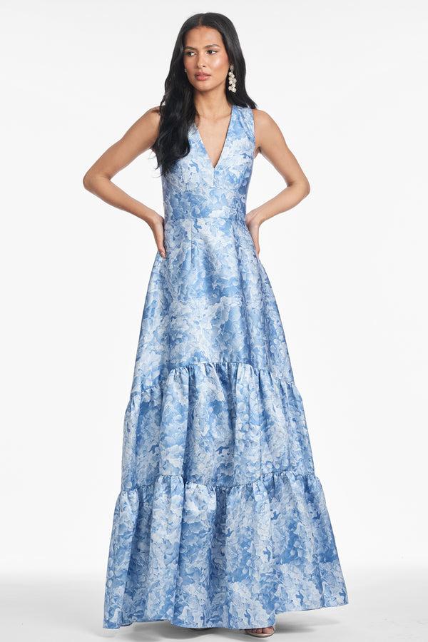 Sachin & Babi RORI GOWN - HYDRANGEA BLOOMS