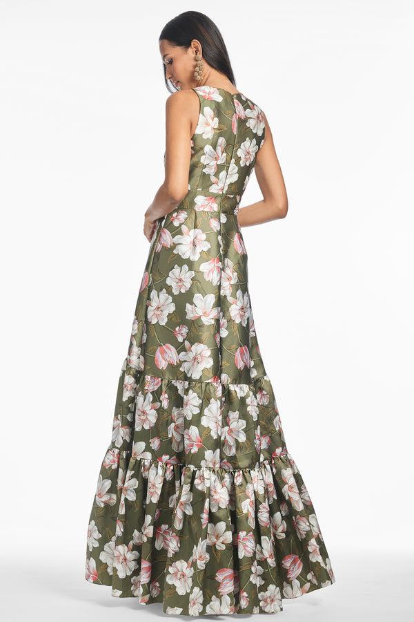 Sachin & Babi Rori Gown - Moss Magnolia