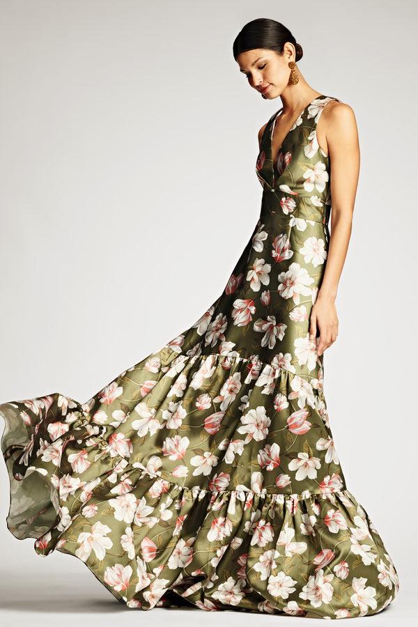 sachin & babi Rori Gown - Moss Magnolia