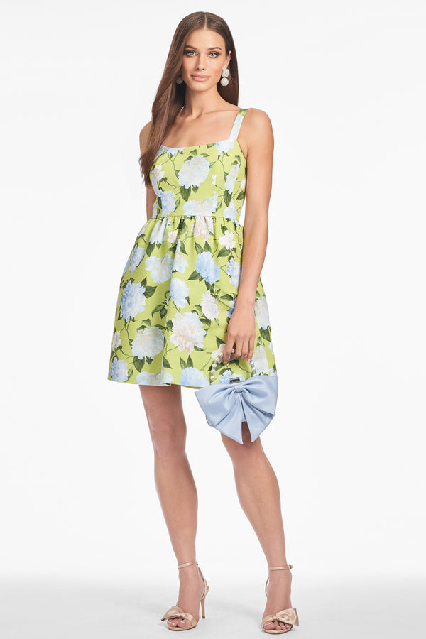 Sachin & Babi SAMIRA DRESS - CITRINE PEONIES