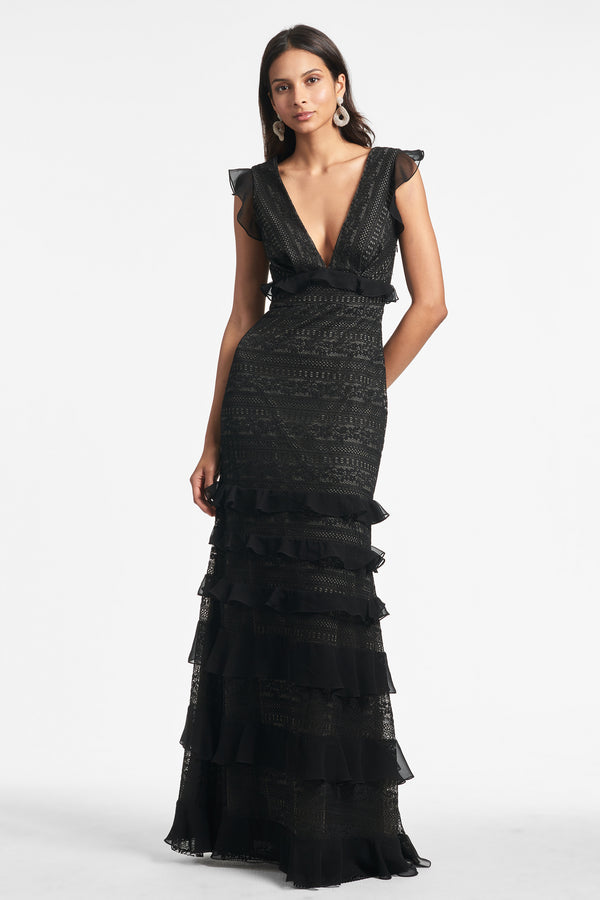 Sachin & Babi Serafina Gown - Black