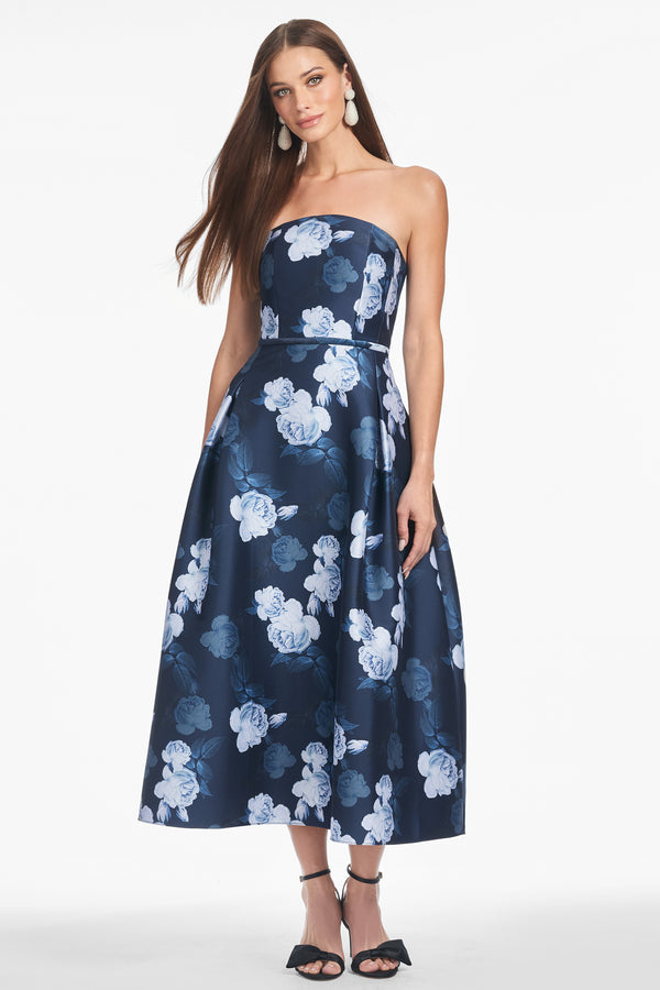 Sachin & Babi SHAY DRESS - MIDNIGHT GLACIAL ROSE