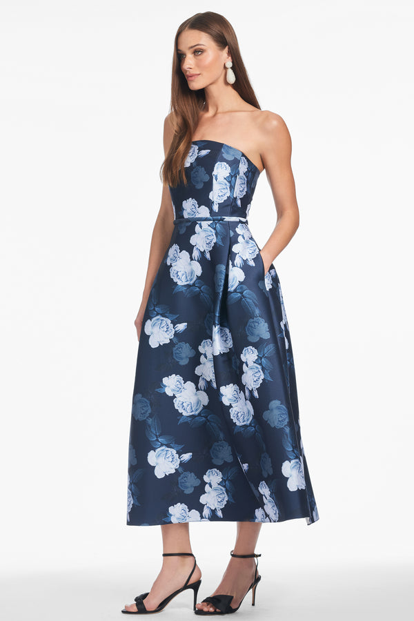 Sachin & Babi SHAY DRESS - MIDNIGHT GLACIAL ROSE