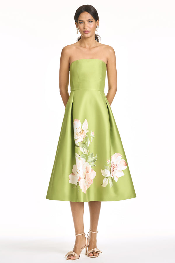 sachin & babi SHAY DRESS - PERIDOT CORSAGE